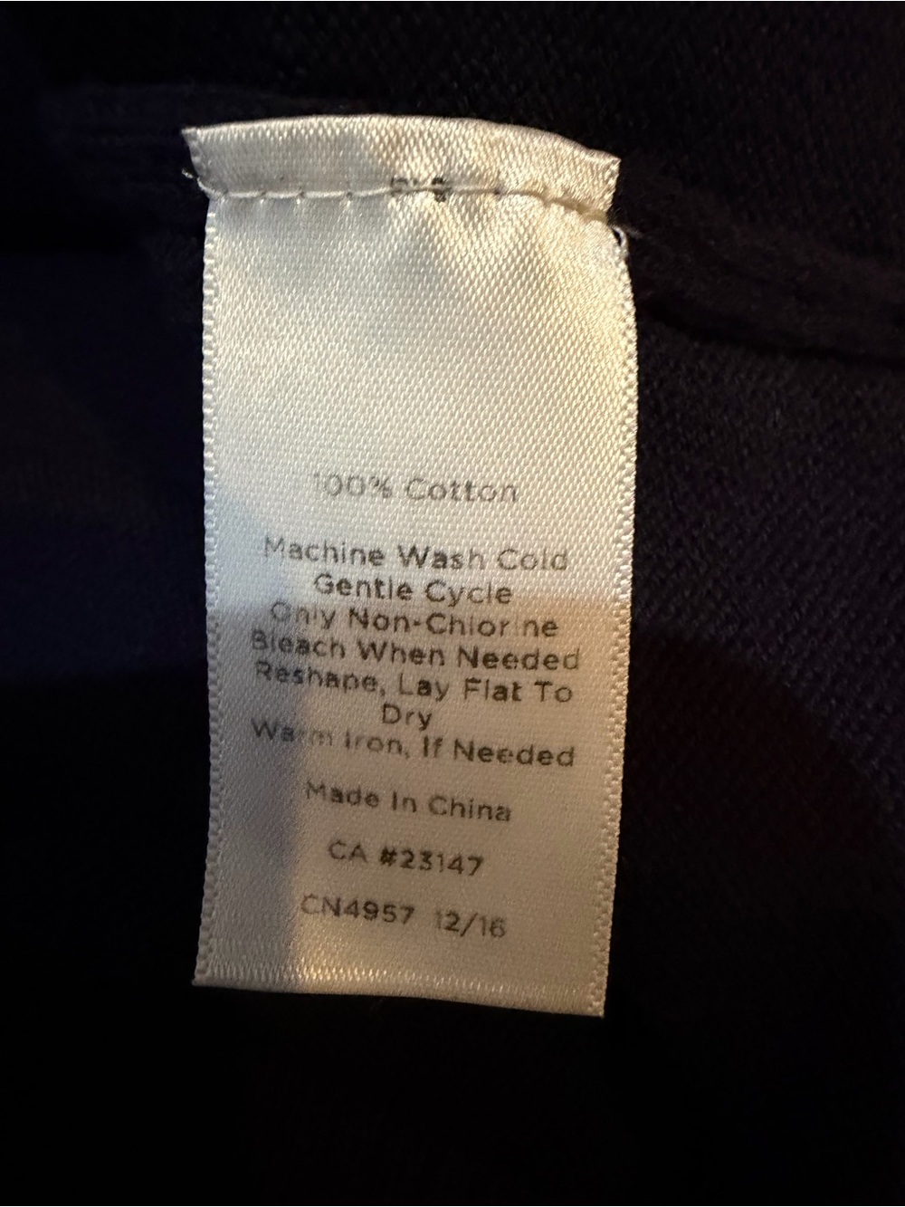 Talbots Lobster Intarsia Navy Blue Pullover Sweater Size Large - Picture 5 of 5